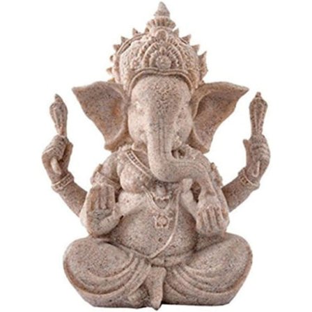 Sandsten Elefant Staty Ganesha Buddha Skulptur Staty Hindu Buddhismen Heminredning