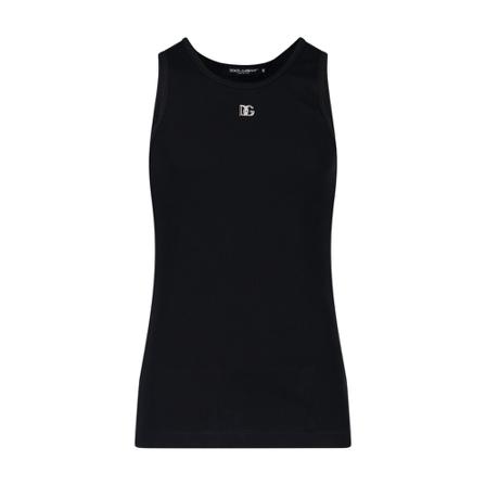 Dolce & Gabbana Sleeveless Tops Sort, Herre