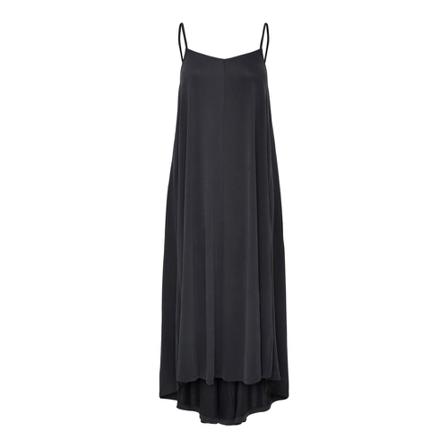 Selected Femme Finia Midi Strap Kjole Sort, Dame