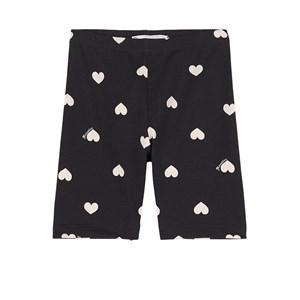 Monnalisa Black Heart Print Shorts 12 Years - Shorts - 12 years - Black - Mädchen