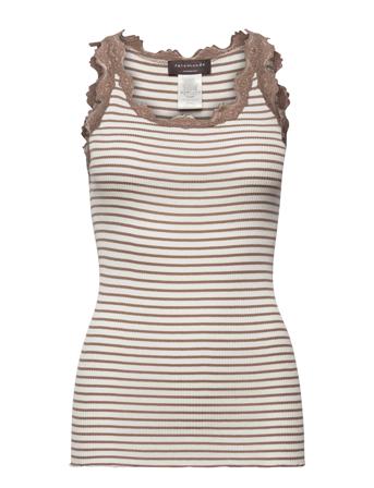 Silk Top W/ Lace Patterned Rosemunde