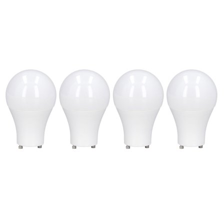 4 kpl GU24-polttimoa, kirkas, energiansäästöinen LED A19 -polttimo makuuhuoneeseen, toimistoon, 120 V, 9 W, kylmä valkoinen 5000 K