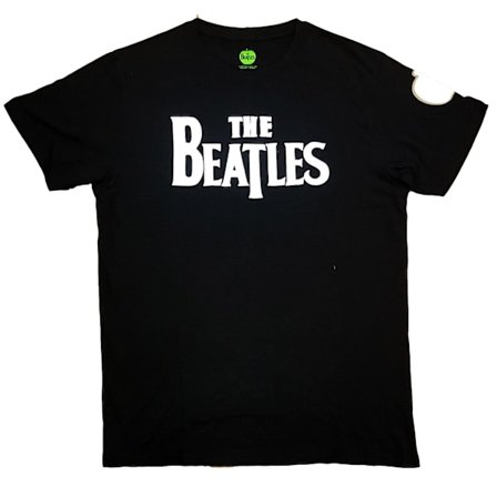 The Beatles Unisex Adult Drop T Logo T-Shirt XXL Svart