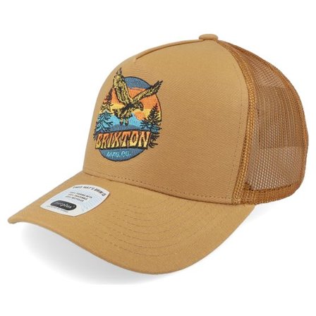 Brixton - Beige trucker Keps - Ridgewood C Hat Copper/Copper A-Frame Trucker @ Hatstore