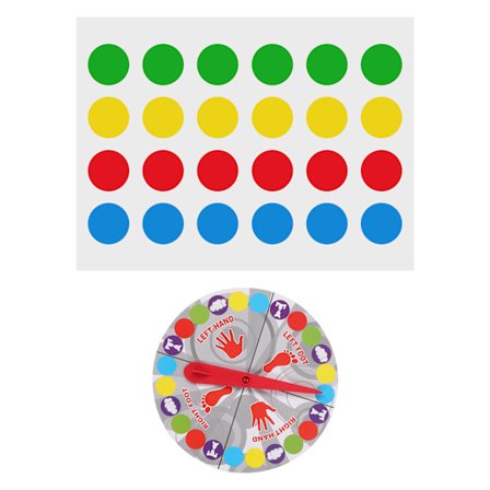 Twist Game Twist Moves Spilbræt Multiplayer Partyspil Underholdning Sportslegetøj til børn og voksne