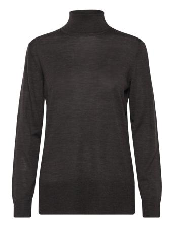 Charlenebbroll Neck Knit Black Bruuns Bazaar
