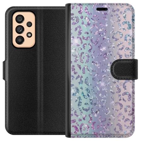 Samsung Galaxy A53 5G Tegnebogsetui Glitter Leopard