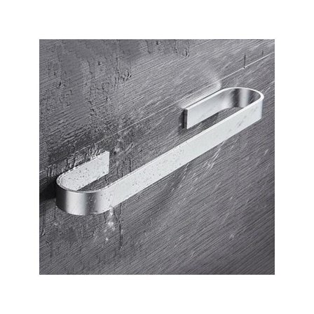 Seinään asennettava pyyhekoukku kylpyhuoneeseen, itseliimautuva ripustin, kylpyhuonetarvikkeet, 45 cm, ruostumaton teräs, mattamusta kylpyhuoneen 