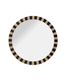 Spejl Enzo rund Sort