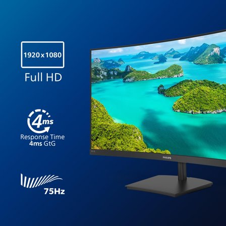 Philips E-line 241E1SCA - LED-skjerm - kurvet - Full HD (1080p) - 24"