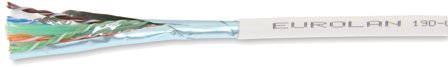 Eurolan 19C-UA-DCA-R500WT Datakaapeli valkoinen, LSZH, Dca, Liitäntätulpat & kaapelit