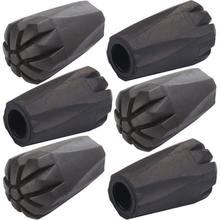 Set med 6 tillbehör till vandringsstavar, extra tjocka, slitstarka