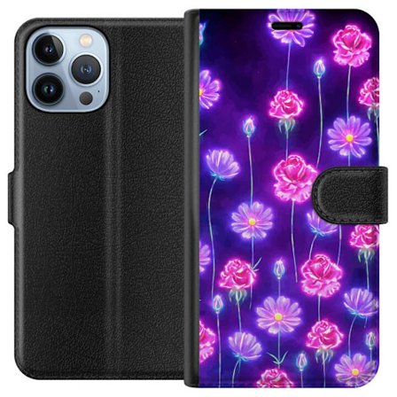 Kompatibel Tegnebogsetui til Apple iPhone 13 Pro Max Bloom Reverie Electric Petals