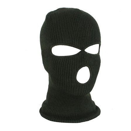 Full Face Ski Mask Vinterlue Balaclava Hood Beanie Varm Taktisk Lue 3 Hull