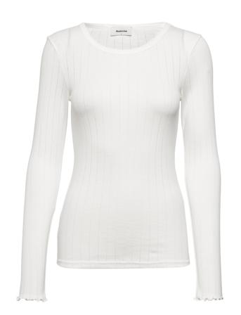 Issy Ls T-Shirt White Modström