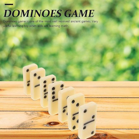 1 Set Domino Set Domino Block Domino Board Game aikuisille juhlakokoontumisiin[D]