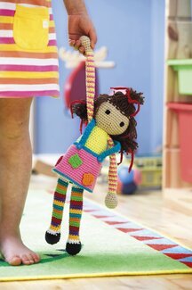 Trasdocka Pippifärger Amigurumi - Järbo