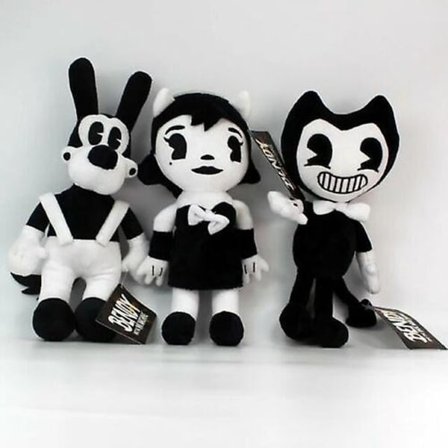 Bendy Machine Figur Bendy Boris Plyschleksaker Docka Barn Present