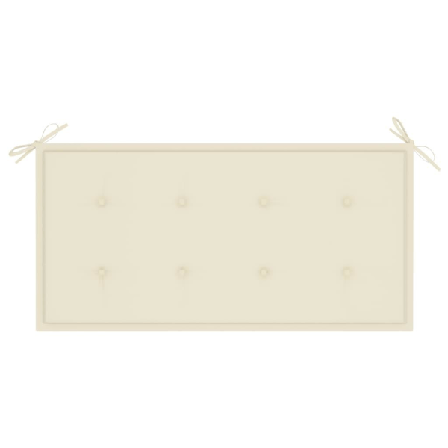 Vidaxl Bänkdyna För Trädgården 100x50x3 Cm Gräddvit Creme