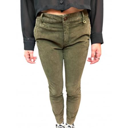 Mason's, Slim-fit Trousers Groen, Dames, Maat:S,elastaan