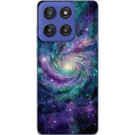 Kompatibel Mobilcover til Motorola Edge 60 Stylus Färgsprakande spiralgalax i rymden med stjärnor nebulosor och kosmiskt ljus