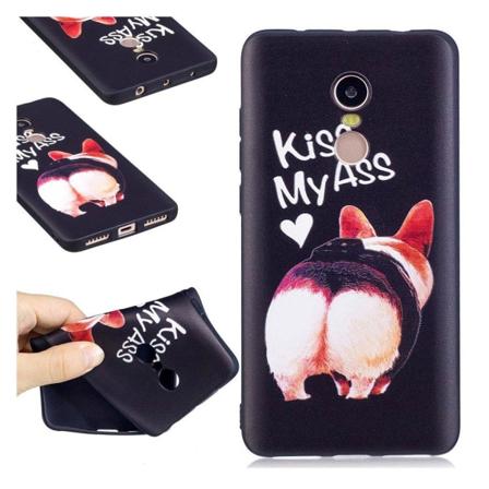 Xiaomi Redmi Note 4 Blød cover - Kiss My Ass Multicolor