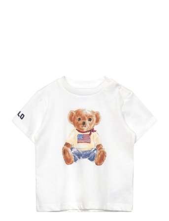 Ralph Lauren Baby Polo Bear Cotton Jersey Tee - White - 85-90