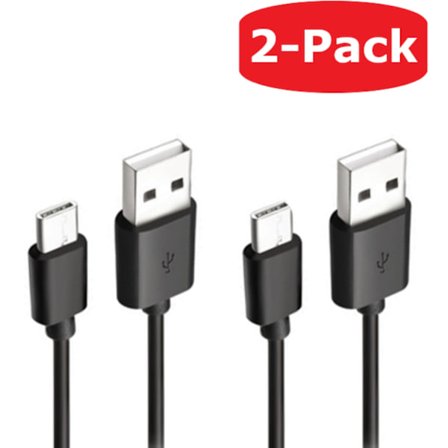 2-Pack PS5 Laddkabel Playstation 5 Handkontroll Kabel 1.2M Svart