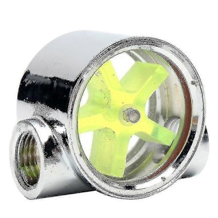 Flowmåler Vandkøling Flowindikator Måler Kobber Forkromet 2 Veje G1/4 Gevind szkydv