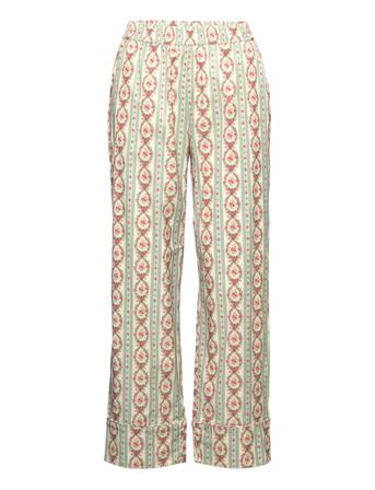 Erika Pants Byxa Med Raka Ben Multi/mönstrad Notes Du Nord