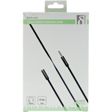 Deltaco AUD-110 - lydforlengelseskabel - 50 cm