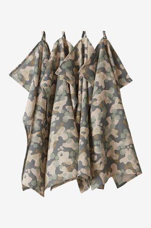 Jotex - Kjøkkenhåndkle 4-pk Mørk grønn - CARA - Kjøp Kjøkkenhåndklær hos Jotex