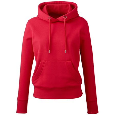 Anthem Dam/Kvinnor Ekologisk Hoodie XS Röd