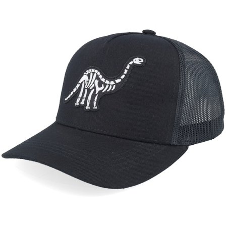 Kiddo Cap - Černá trucker Kšiltovka - Kids Brachiosaurus Skeleton Patch Black Trucker @ Hatstore