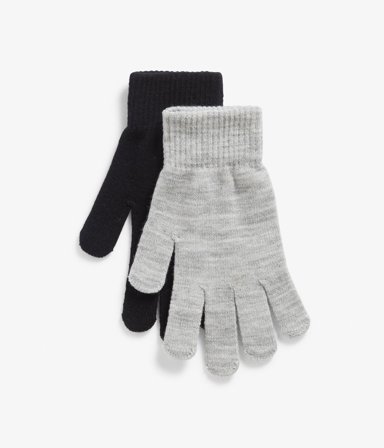 Kappahl | Rękawice z palcami 2-pack | Czarne