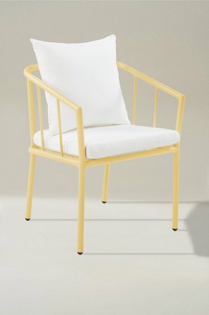 Jotex - Utendørs Stol Smørgul - MENTON - Kjøp Hagestoler & -krakker hos Jotex