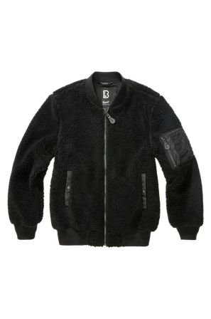 Jas Brandit MA1 Sherpa Zwart L