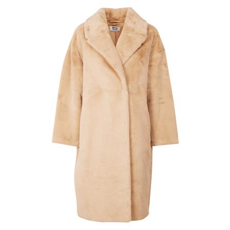 Betta Corradi Faux Fur & Shearling Jas , Beige , Dames , Maat: S