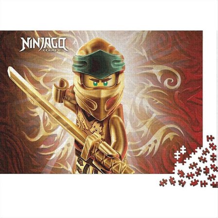 Ninjago 1000/500/300 bitars pussel, utmanande ninjaspel, färdighetsspel för hela familjen TT162