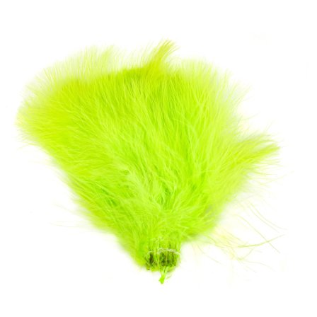 Natures Spirit Fish Hunter Blood Quill Marabou - Fl. Yellow Chartreuse