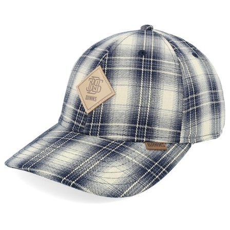 Djinns - Beige adjustable Casquette - Truefit Denim Wishy Check/Indigo Adjustable @ Hatstore