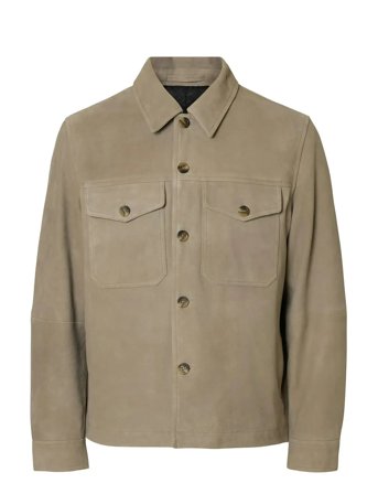 Selected | Slhthom Suede Overshirt Noos | S