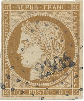 Frankrig 1850 - YT 1a - Stemplet