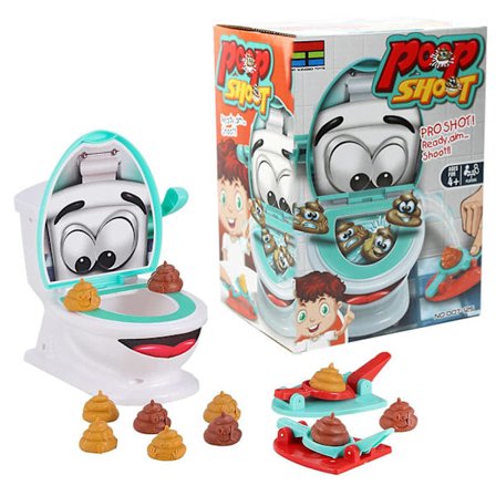 Roligt Familjespel, Kul Bajs-Skjutspel Leksak, Kreativa Toalettbajs-Spel Leksaker Presenter Avstressande Leksaker För Barn, Familjefest Bajs-Skjuts