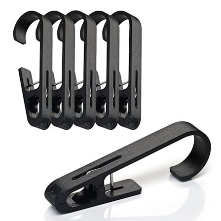 Tøjklemmer XXL universalklemmer med kroge, tøjklemmer, campingklemmer, stærke XXL tøjklemmer med kroge til ophængning