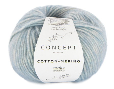 Katia Cotton-Merino DueBlå 142, 50g