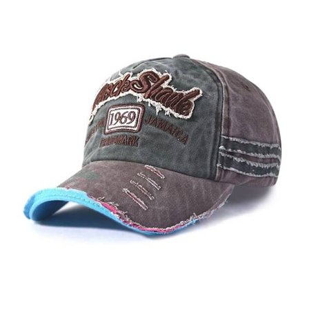 Broderi Baseball Caps Distressed Faded Cap ARMY GREEN