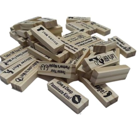 Block Tower Jenga Spel för Par - Staplingslek för Vuxna