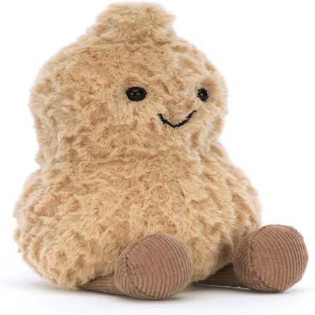 Jellycat Amuseables - Peanøtt Kosedyr, 15 cm, Kosedyrmat, Morsom Gaveidé