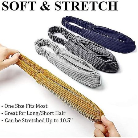 Hårbånd Kvinder Elastisk Boho Twist Bøjle Hårbånd 8 Pak